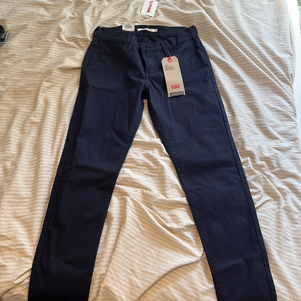 Levi skinny jeans, navy blue